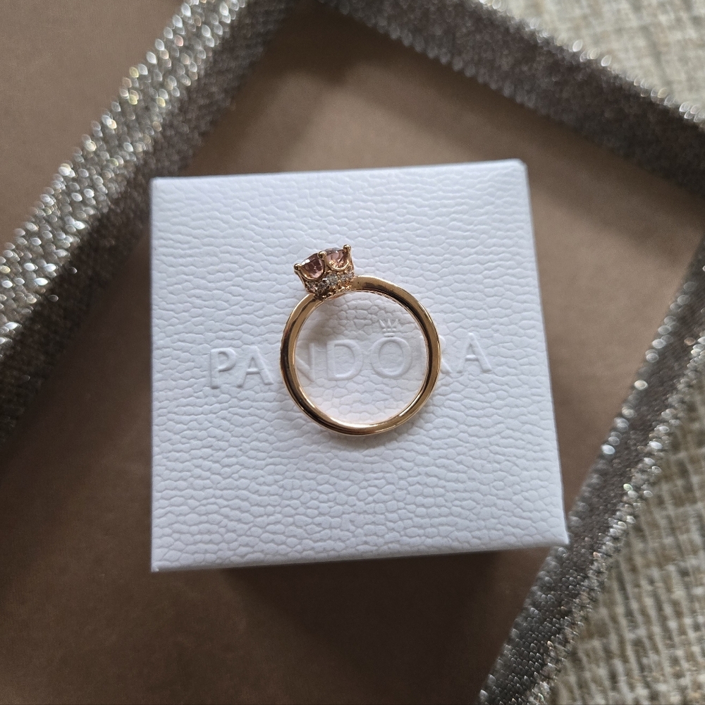 Pandora Sparkling Crown Solitare Ring - Picture 3 of 13